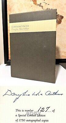 Reminiscences by General Douglas MacArthur SIGNED LIMITED Edition WWII Only 1750