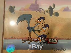 Road Runner Coyote Hand Painted Limited Edition Cel signed Chuck Jones