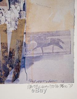 Robert Rauschenberg Watermark, 1973. Signed, Limited Edition, Fine Art Print