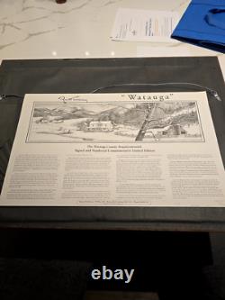 Robert Tumbleston Watauga signed & authenticated commerative art