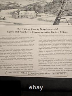 Robert Tumbleston Watauga signed & authenticated commerative art