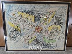 Roberto Matta Signed Lithograph 86/120 Surrealist Mid-Century Modern Abstract