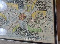 Roberto Matta Signed Lithograph 86/120 Surrealist Mid-Century Modern Abstract