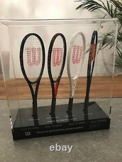 Roger Federer Limited Edition Autographed Mini Tennis Racket Set 110