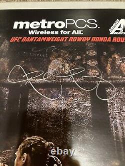 Ronda Rousey Autographed Metro PCS Limited Edition Poster. VERY RARE