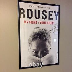 Ronda Rousey Autographed My Fight/Your Fight Limited Edition Poster. Very Rare