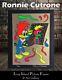 Ronnie Cutrone Putting On A Face Woody Woodpecker L/ED S/N Serigraph Gold 1989