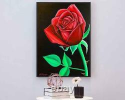 Rose Giclée Print Artist Signed Limited Edition 30 x 40 Canvas Giclée Painting