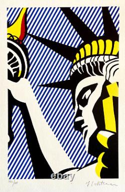 Roy Lichtenstein Lithograph COA Original Signed Numbered Limited Edition (Kaws)
