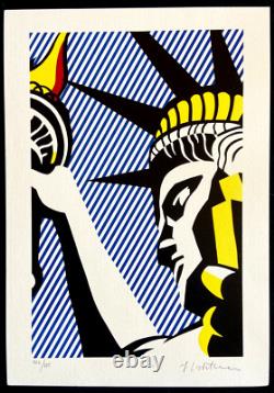Roy Lichtenstein Lithograph COA Original Signed Numbered Limited Edition (Kaws)