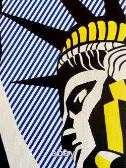 Roy Lichtenstein Lithograph COA Original Signed Numbered Limited Edition (Kaws)