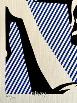 Roy Lichtenstein Lithograph COA Original Signed Numbered Limited Edition (Kaws)