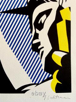 Roy Lichtenstein Lithograph COA Original Signed Numbered Limited Edition (Kaws)
