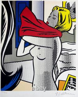 Roy Lichtenstein Lithograph COA Original Signed Op Limited Edition