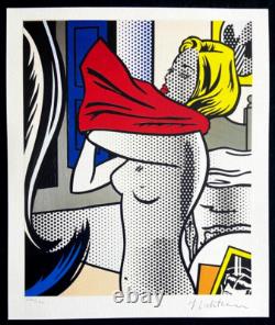 Roy Lichtenstein Lithograph COA Original Signed Op Limited Edition