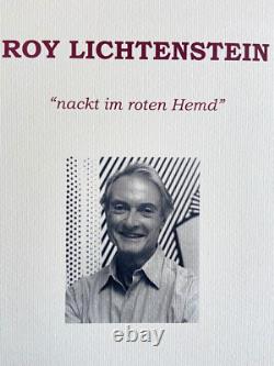 Roy Lichtenstein Lithograph COA Original Signed Op Limited Edition