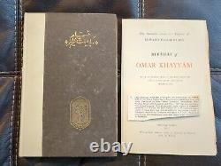 Rubaiyat Of Omar Khayyam Edward Fitzgerald 95 Copies Japan Paper 1907 Signed