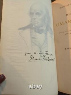 Rubaiyat Of Omar Khayyam Edward Fitzgerald 95 Copies Japan Paper 1907 Signed