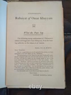 Rubaiyat Of Omar Khayyam Edward Fitzgerald 95 Copies Japan Paper 1907 Signed