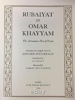 Rubaiyat of Omar Khayyam Folio society No 2/1000 Signed Limited edition 2009