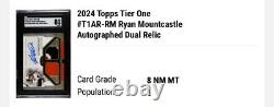 Ryan Mountcastle 2024 Topps Tier One Certified Auto Game Used Dual Relic