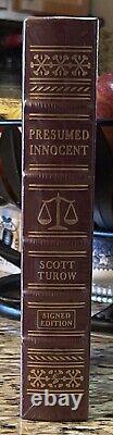 SCOTT TUROW Presumed Innocent, A Signed Edition-Leather Bound