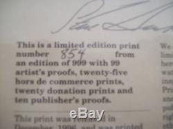 SEALED Steve Hanks Signed Limited Edition Print Her Side Number 854 of 999 COA