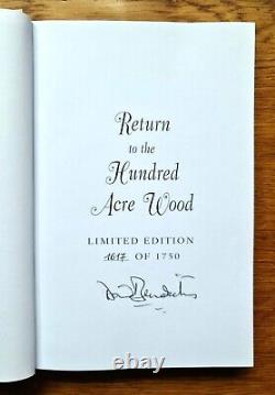 SIGNED 1ST LIMITED EDITION of WINNIE THE POOH RETURN TO THE HUNDRED ACRE WOOD