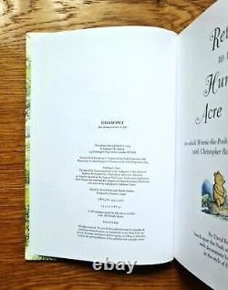 SIGNED 1ST LIMITED EDITION of WINNIE THE POOH RETURN TO THE HUNDRED ACRE WOOD