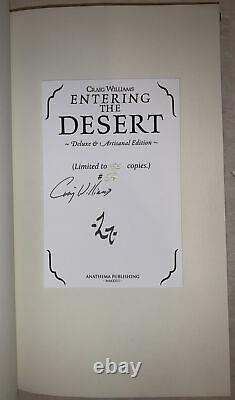 SIGNED, 1 of 155, ENTERING THE DESERT, CRAIG WILLIAMS, OCCULT, DELUXE, ANATHEMA