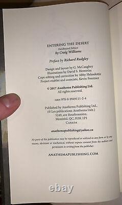 SIGNED, 1 of 155, ENTERING THE DESERT, CRAIG WILLIAMS, OCCULT, DELUXE, ANATHEMA