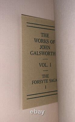 SIGNED, 1 of 780, THE FORSYTE SAGA, by JOHN GALSWORTHY, 1922, LIMITED EDITION