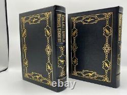 SIGNED Easton Press 2V JURASSIC PARK LOST WORLD Michael Crichton LIMITED Edition