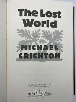 SIGNED Easton Press 2V JURASSIC PARK LOST WORLD Michael Crichton LIMITED Edition