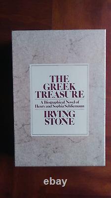 SIGNED Irving Stone The Greek Treasure Limited edition withslipcover
