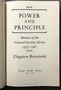 SIGNED Limited Edition Zbigniew Brzezinski Power and Principle FSG 1983