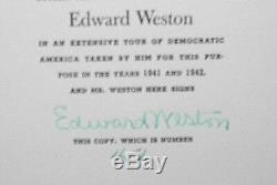 SIGNED Numbered Edward Weston Leaves of Grass Limited Editions Club Walt Whitman
