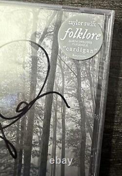 SIGNED Taylor Swift Folklore 4 CDs Album Limited Edition Eras SEALED AUTOGRAPHED