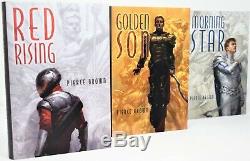 SIGNED #'d LIMITED SET! Red Rising + Golden Son + Morning Star Pierce Brown