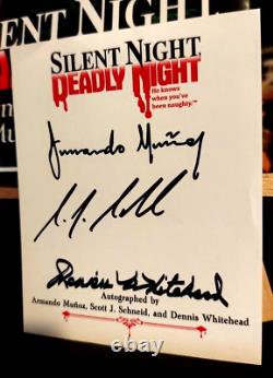 SILENT NIGHT, DEADLY NIGHT novelization hardcover SIGNED Limited Edition 2023