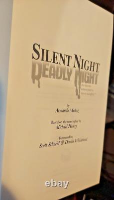 SILENT NIGHT, DEADLY NIGHT novelization hardcover SIGNED Limited Edition 2023