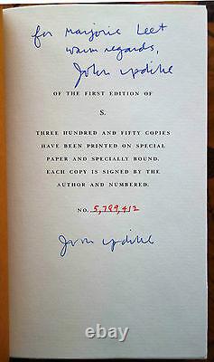 S. A NOVEL by JOHN UPDIKE (1988 hardcover) 1 of 350 LIMITED SIGNED EDITION