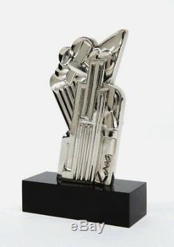 Salute to Airmail, Limited Edition Chromium Plated Bronze, Roy Lichtenstein