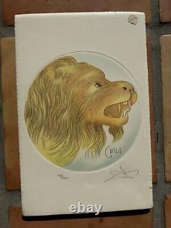 Salvador Dali 1978 Zodiac Etching Leo Hand Signed In Pencil Limited Edition