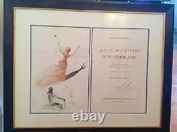 Salvador Dali Alice In Wonderland Signed in Pencil by Dali
