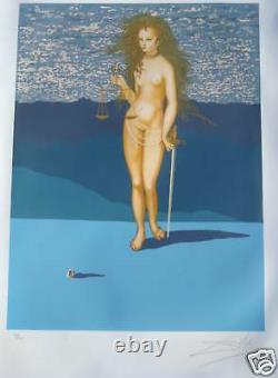 Salvador Dali Goddess Of Justice Tarot Card 1977 Lublin