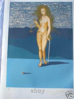 Salvador Dali Goddess Of Justice Tarot Card 1977 Lublin