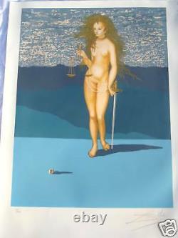 Salvador Dali Goddess Of Justice Tarot Card 1977 Lublin