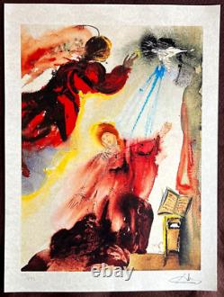 Salvador Dalì Lithograph, Angelo Gabriele, COA Signed Limited Edition