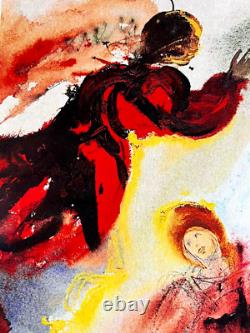 Salvador Dalì Lithograph, Angelo Gabriele, COA Signed Limited Edition